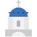 Blue domed church 