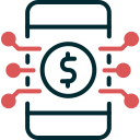 dinero digital icon