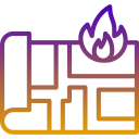 ubicación del fuego icon