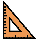 régua quadrada 