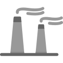 la contaminación del aire icon