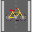 carril de bicicletas icon