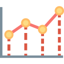 gráfico de linea icon