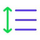 alineación vertical icon