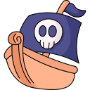 barco pirata icon