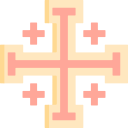 cruz de jerusalén icon