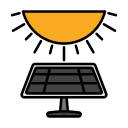 célula solar icon