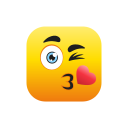 beso-guiño-corazon icon