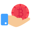 logotipo de bitcoin icon