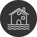 casa inundada icon