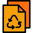 papel reciclado icon