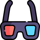 gafas 3d icon