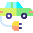 Electric car icon