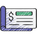 cheque bancario icon