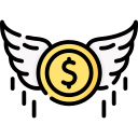 dinero volador icon