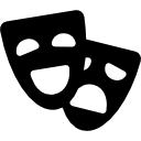 maschere teatrali icona