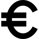 symbol waluty euro ikona