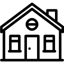 Family house facade icon