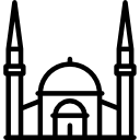 Mosque facade icon