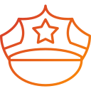 sombrero de policia icon