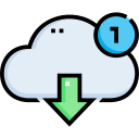 descarga en la nube icon