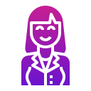 mujer de negocios icon