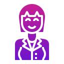 mujer de negocios icon