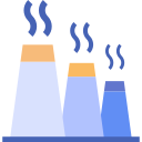 la contaminación del aire icon
