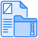 carpeta zip icon