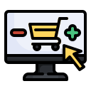 las compras en línea icon