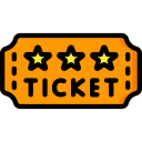 Golden ticket icon