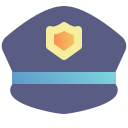 sombrero de policia icon