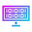 código binario icon