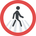 Pedestrian crossing icon
