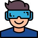 gafas de realidad virtual icon