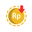 rupia indonesia icon