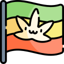 bandera rastafari icon