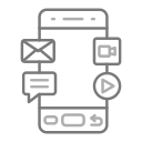 medios de comunicación social icon