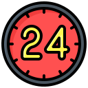 reloj de 24 horas icon