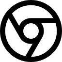 black chrome icon