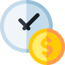 el tiempo es dinero icon