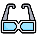 gafas 3d icon