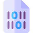 código binario icon