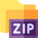 carpeta zip icon