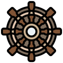 rueda de la nave icon