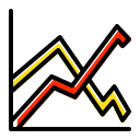 línea de gráfico 