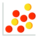 gráfico de dispersión icon