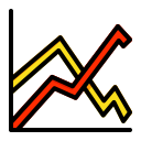 línea de gráfico