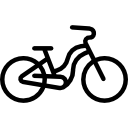 bicicleta menina Ícone