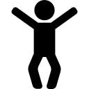 mann bereit zu springen icon